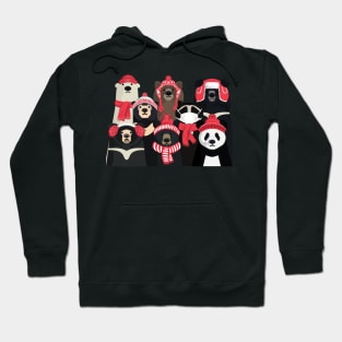 Bear family portrait- Winter edition Hoodie